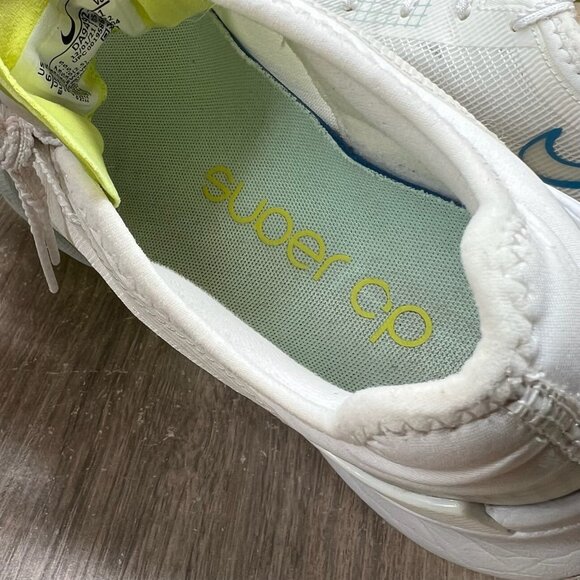 Nike Air Zoom SuperRep 3 Training Shoes Women 6.5 Lace Up DA9492-101 White Green - Picture 10 of 13
